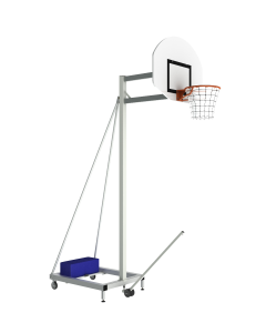 Panier de basket mobile / hauteur fixe 3.05m / déport 0.60m