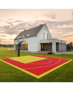 DEMI-TERRAIN DE BASKETBALL 9 X 8 METRES - DALLE PREMIUM