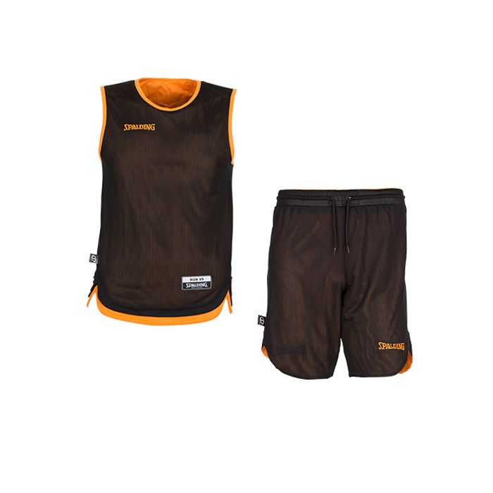 Tenue de Basket Double face Spalding junior orange noir